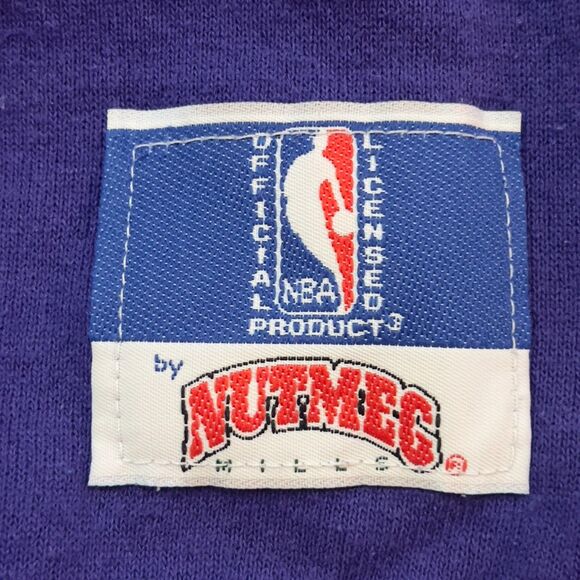 RARE! Vintage 1991 Nutmeg Mills Phoenix Suns Purple Sweatshirt Made in USA - XL - Picture 4 of 10